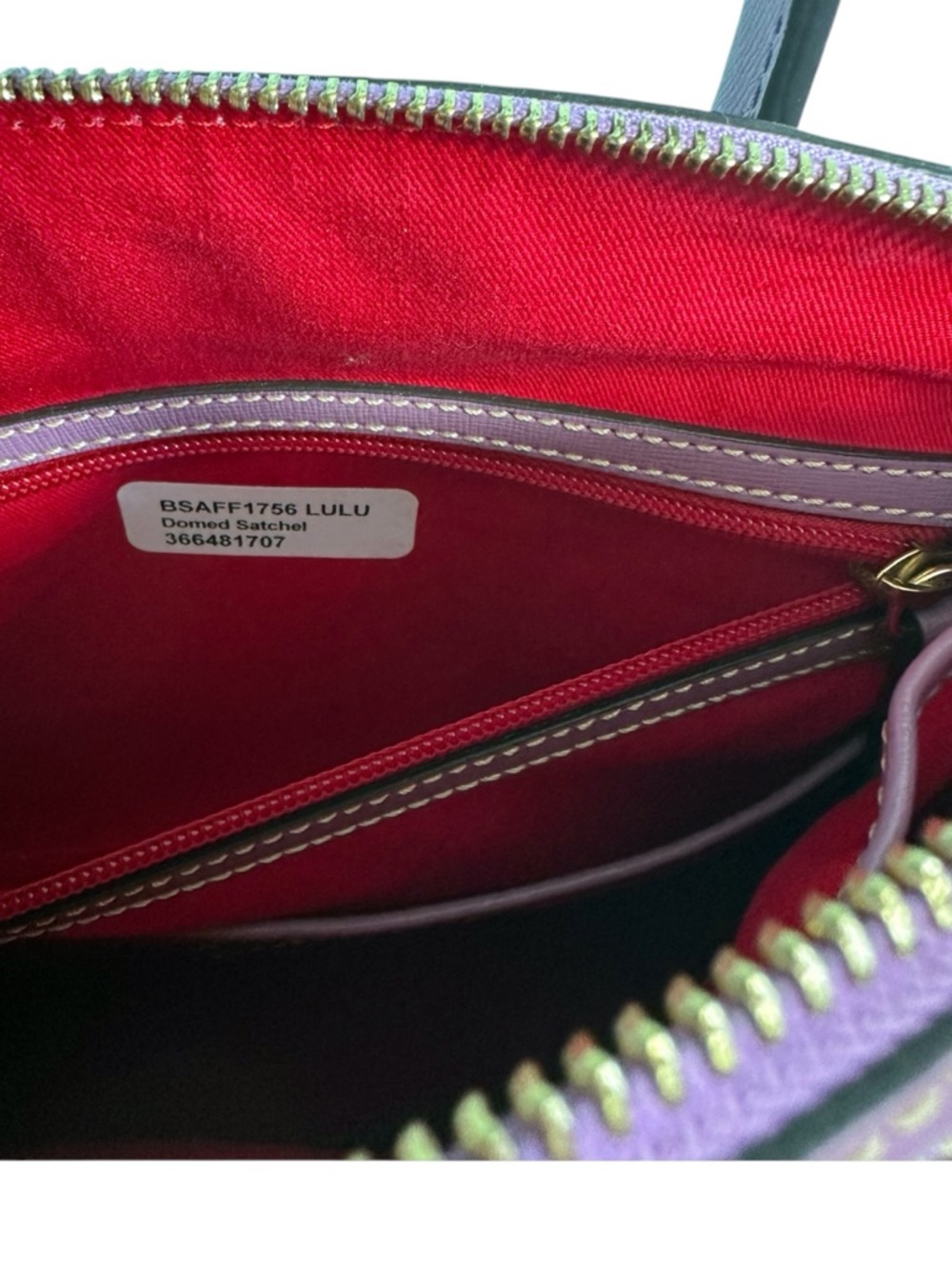 Dooney & Bourke Lavender Satchel Purse - Picture 9 of 12